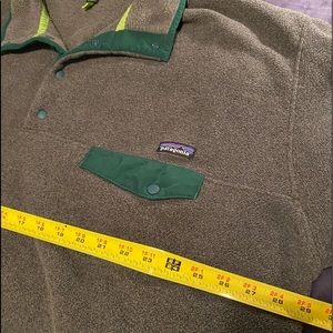 Mens Grey Synchilla Quarter Button Pullover